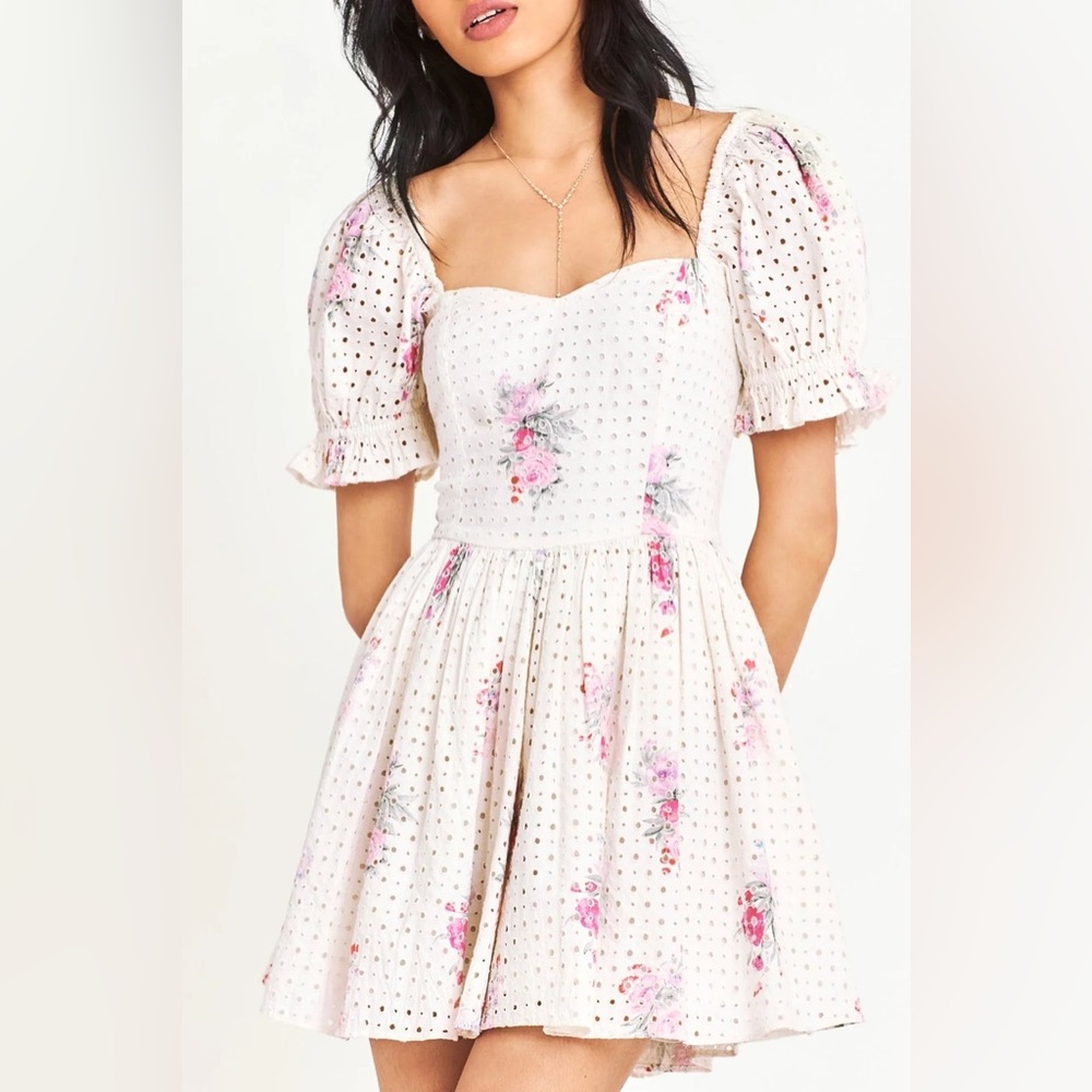 NWT Love Shack Fancy Altima Floral Cotton Dress